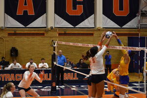 Syracuse lost the first set 25-23, but it couldn't continue its aggressive play throughout the rest of its straight sets loss to Pittsburgh.