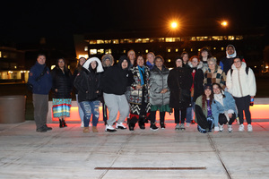 The event was led by SU alumnus Diane Schenandoah, who encouraged all attendees to participate in the rituals and celebrate the Full Moon Ceremony.
