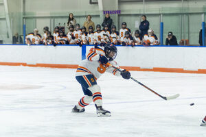 Syracuse entered the final period up 1-0 on RIT but scored three goals in the third period to cement the victory.