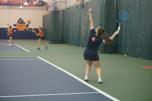 Syracuse swept the Eagles in the shortest match of the season.
