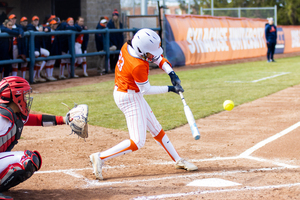 SU had a season-high 15 hits in game one in which the Orange utilized a diverse offensive attack, including eight different players to garner a hit