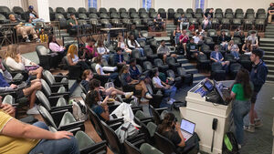 During its first meeting of the 2023-24 school year, the Student Association nominated new members to their official positions and set goals. The SA also approved over $11,000 in funding for the grocery trolley initiative. 