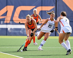 No. 10 Syracuse suffered a double-overtime loss to No. 6 Virginia as the Cavaliers converted all three of its goals off of penalty corners 