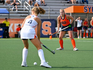 Pieke van de Pas is off to a strong start with Syracuse, recording eight goals in nine games for Syracuse.