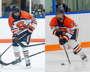 Across their four seasons at Holy Cross, Darci Johal and Kailey Langefels' connection off the rink helped them thrive on the ice. Now, they’re bringing the same dominance to their graduate seasons at Syracuse.
