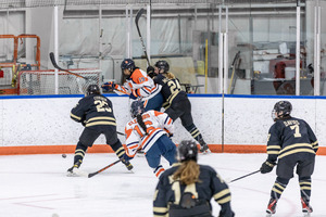 Syracuse had trouble staying at full strength, committing four penalties and conceding two goals in the second period in a 4-3 loss to Lindenwood. 