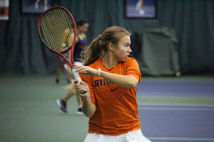 Syracuse swept all six singles and three doubles matches in its season opener against Army.