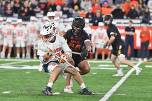 Luke Rhoa and Michael Leo combined for seven goals on 19 shots to make up for off-night from Joey Spallina in an overtime loss to No. 4 Maryland