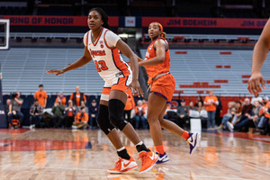 After appearing in 29 games this season, Syracuse forward Alyssa Latham was named to the ACC all-freshman team.