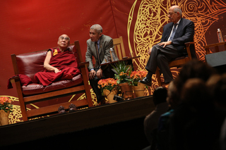 The Dalai Lama emphasizes loving friends. 