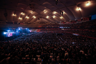 More than 24,000 filled the Carrier Dome on Tuesday for the One World Concert.