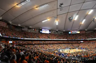 A sellout crowd of 35,012 filled the Carrier Dome.