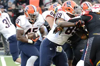 Jerome Smith exploded for 28 yards, 125 yards and two touchdowns on Saturday. Smith has scored at least one touchdown in all but two games for Syracuse this season. 