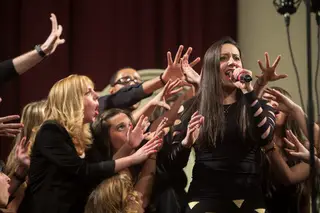Groovestand performs during the fifth ICCA Mid-Atlantic quarterfinals at Hendricks Chapel on March 1, 2014.