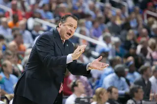 N.C. State head coach Mark Gottfried wills his team on as it battles with Syracuse. 