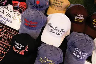 A selection of hats were sold during the Relay For Life event at the Carrier Dome. 