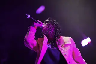 070Shake was the first artist to take the stage during Friday's Rock the Dome concert. 