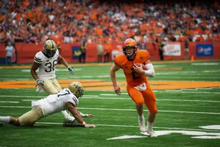 Quarterback Eric Dungey ran for 48 yards and a touchdown in the win.