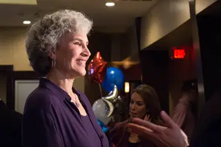 Laura Lavine, the Republican candidate for Syracuse mayor, held her watch party at the Strada Mia restaurant.