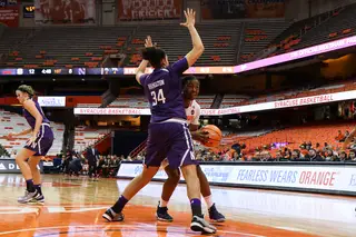 Syracuse finished with eight less turnovers than Northwestern.