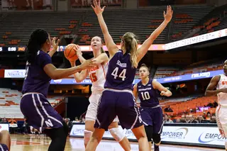 Northwestern outshot SU by over six percent, but could not pull away from the Orange.