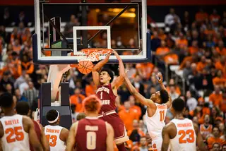 Boston College shot 47.7 percent from the field, but could not pace the Orange attack.