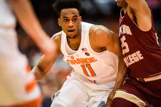 Oshae Brissett had a solid all-around performance, with 13 points and seven rebounds.