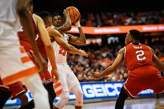 Howard, SU's starting point guard, handed out six assists to combat his four turnovers. 