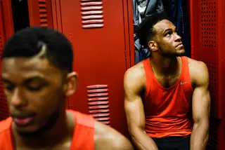 Brissett and Howard were all smiles in the locker room after the win, which earned SU a first round NCAA Tournament berth. 