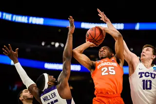 Battle will look to bounce back from his low-scoring night when the Orange takes on No. 3 seed Michigan State on Sunday. 