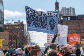 Many different groups participated in the March For Our Lives in Syracuse, including different churches and student organizations.