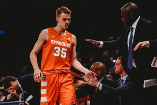 Freshman forward Buddy Boeheim played only six minutes, scoring one point and recording one assist.