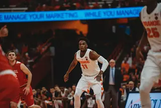 Oshae Brissett, sophomore forward, dropped 19 and had eight boards. 