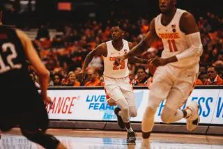 Senior point guard Frank Howard had only two points in the win over Northeastern. Head coach Jim Boeheim said he's nearing full strength.