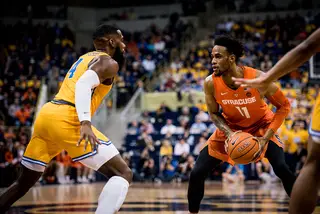 Sophomore forward Oshae Brissett led SU with 18 points, working effectively out of the high post area. He faced up to the basket for jumpers and drives.