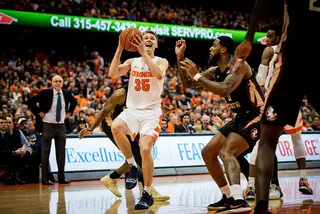 Freshman guard Jalen Carey got some time with Howard's struggles, though he didn't score a point. Only four SU players scored in the game. 