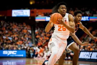 Syracuse junior guard Tyus Battle shot 5-for-19 from the field and 1-for-5 from deep, scoring 11 points with three assists. 