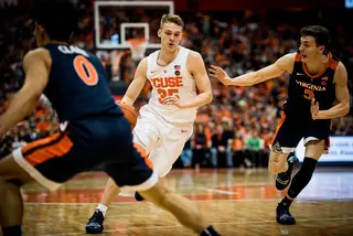 Freshman sharpshooter Buddy Boeheim scored 11 points, tying the team lead, on a trio of 3-pointers. He added one assist and two rebounds over 23 minutes on the floor. 