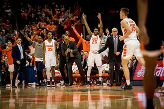 Syracuse moved the ball as well as it has all season, Boeheim said. But that was the first half. UVA finished the game on a 37-10 run. 