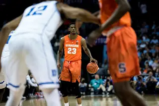 Howard scored a career-high 28 points, knocking down jumpers and contested 3-pointers to keep SU in the game. 