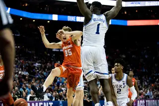 Buddy Boeheim was 3-for-5 from deep and had 15 points. “I think he’s getting better...He was again exceeding expectations for what I thought coming in to the year, his game games has been really solid,” his father, Jim, said. 