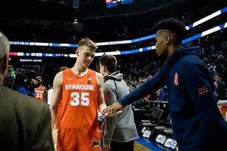 Buddy and Tyus Battle, who will be back for the NCAA Tournament, are key offensive playmakers for SU. The Orange will look to ride them next week in the Big Dance. 

