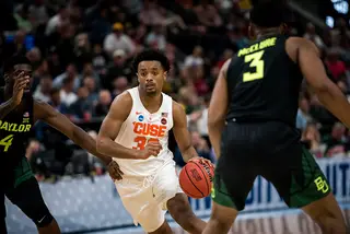 The Orange got back their leading scorer, Battle, from a lower-back injury that sidelined him for the ACC tournament. 