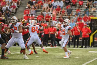 Quarterback Tommy DeVito 28-for-39 with three touchdowns and an interception in the loss.