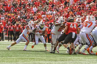 Syracuse's lead back, Moe Neal, recorded 47 rushing yards.