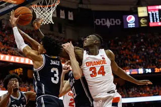 Bourama Sidibe managed eight points but also failed to match up against Duke's physical interior presence at times.