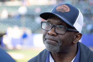 Former New York outfielder Mookie Wilson was invited to throw the first pitch at the Opening Day game. 