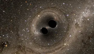 Gravitational waves are produced by the collision of two black holes. Three Syracuse University professors recently helped discover such waves.
