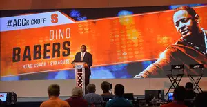 Dino Babers spoke on the Atlantic Coast Conference coaches teleconference ahead of Saturday's game at Wake Forest.