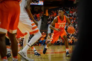 Tyus Battle is the most likely of the three Syracuse freshman to get immediate playing time. How all their minutes get handed out will be something to monitor as the season progresses. 